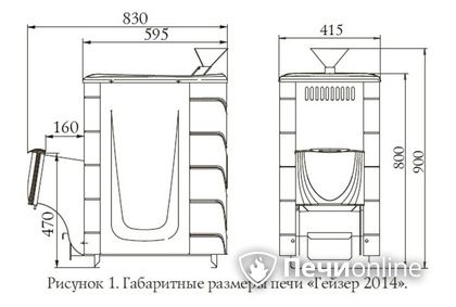 Дровяная печь-каменка TMF Гейзер 2014 Inox ДН КТК ЗК антрацит в Владимире