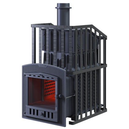 Дровяная печь-каменка Гефест Гром Ураган 30 (П2) в Владимире