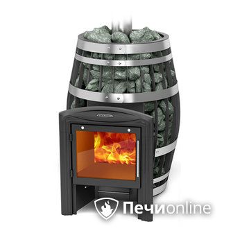 Дровяная банная печь TMF Саяны XXL 2015 Inox Витра с закрытой каменкой в Владимире