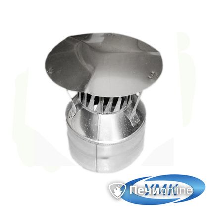 Дымоход УМК Оголовок с искрогасителем D80х160 Н+Н 0.5мм 0.5мм по воде в Владимире