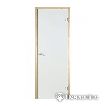 Дверь для бани Harvia Стеклянная дверь для сауны 7/19 коробка сосна сатин D71905М в Владимире